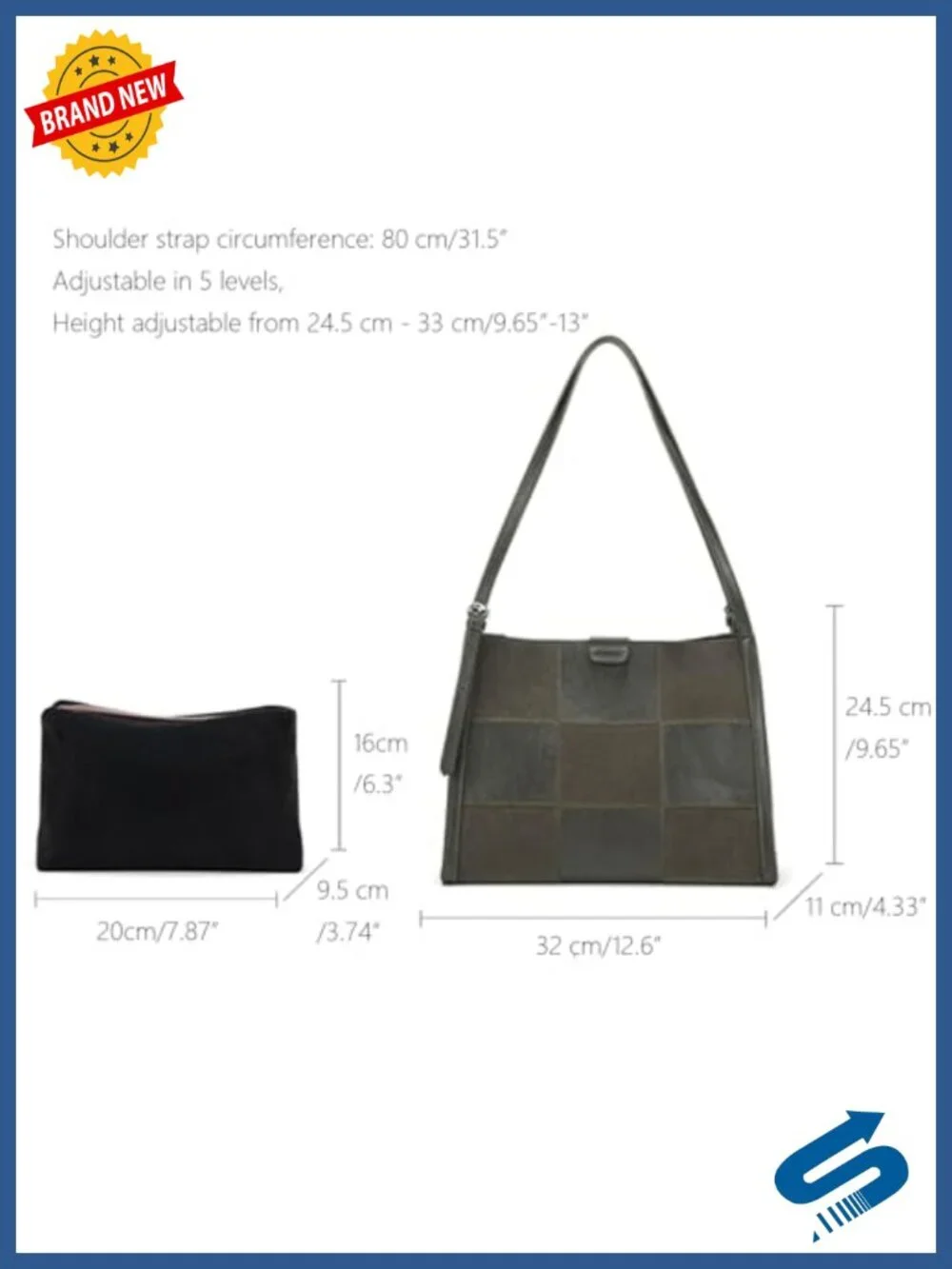 Boho Colorblock Faux Leather Hobo Tote with Adjustable Strap
